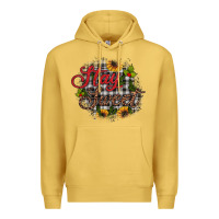 Antique Gold stay sweet wood slice ornament Premium Hoodie - JahusDesignShop