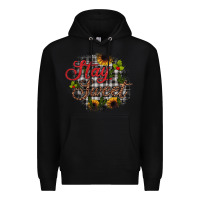 Black stay sweet wood slice ornament Premium Hoodie - JahusDesignShop