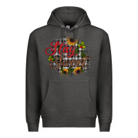 Charcoal Heather stay sweet wood slice ornament Premium Hoodie - JahusDesignShop