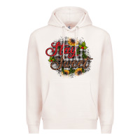 Pale Pink stay sweet wood slice ornament Premium Hoodie - JahusDesignShop