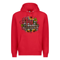 Red stay sweet wood slice ornament Premium Hoodie - JahusDesignShop