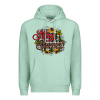 Seafoam stay sweet wood slice ornament Premium Hoodie - JahusDesignShop