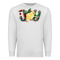 Oatmeal Heather christmas joy chick Premium Sweatshirt - RanaPortraitStore