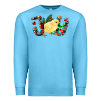 Ocean Blue christmas joy chick Premium Sweatshirt - RanaPortraitStore