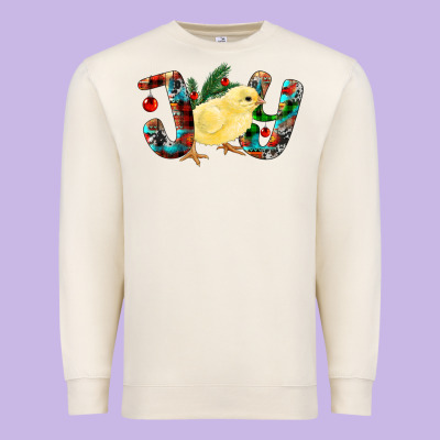 Christmas Joy Chick Premium Sweatshirt Designed By Ranaportraitstore