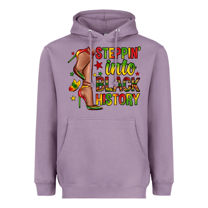 Steppin Into Black History Heavyweight Hoodie by Zillion Design Studio | Teevron