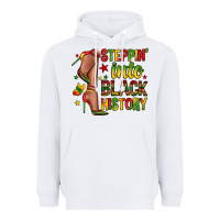 White steppin into black history Heavyweight Hoodie - Zillion Design Studio