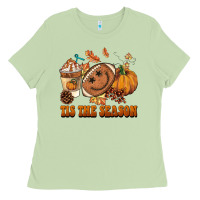Matcha tis the season football Ladies Tee - BarkalooDesign