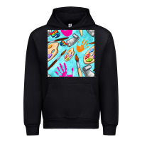Foreset Green find art class seamless pattern Urban Hoodie - BundleAndBundleShop