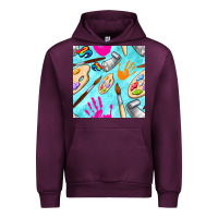 Mauve Wine find art class seamless pattern Urban Hoodie - BundleAndBundleShop