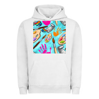Pigment Lunar Rock find art class seamless pattern Urban Hoodie - BundleAndBundleShop