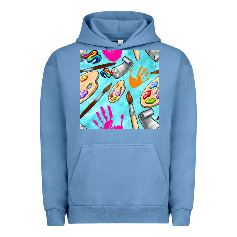 Find Art Class Seamless Pattern Urban Hoodie by BundleAndBundleShop | Teevron