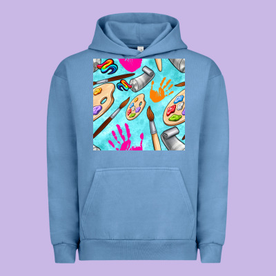 Find Art Class Seamless Pattern Urban Hoodie Designed By Bundleandbundleshop