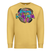 Antique Gold racing mama Premium Sweatshirt - Zillion Design Studio
