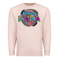 Pale Pink racing mama Premium Sweatshirt - Zillion Design Studio
