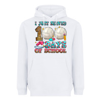 White i just served 100 days of school volleyball Heavyweight Hoodie - Zillion Design Studio