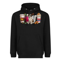 Black st. bernard dog coffee cups Heavyweight Hoodie - texasbilliewilder