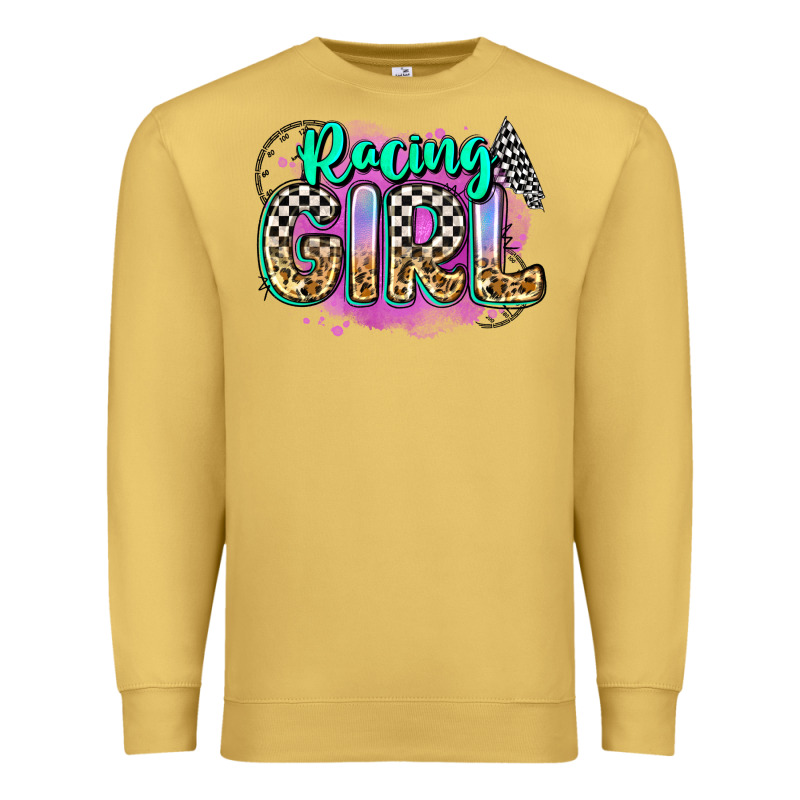 Racing Girl Premium Sweatshirt by Zillion Design Studio | Teevron