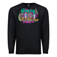 Black racing girl Premium Sweatshirt - Zillion Design Studio