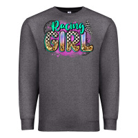 Charcoal Heather racing girl Premium Sweatshirt - Zillion Design Studio