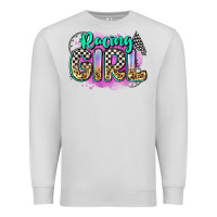 Dove Grey racing girl Premium Sweatshirt - Zillion Design Studio