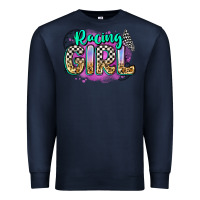 Navy racing girl Premium Sweatshirt - Zillion Design Studio