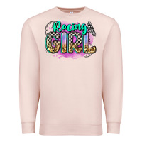 Pale Pink racing girl Premium Sweatshirt - Zillion Design Studio