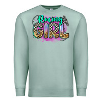 Seafoam racing girl Premium Sweatshirt - Zillion Design Studio