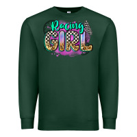 Sports Green racing girl Premium Sweatshirt - Zillion Design Studio