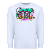 White racing girl Premium Sweatshirt - Zillion Design Studio