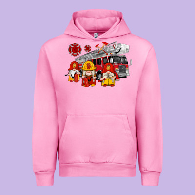 Fire Truck Gnomes Urban Hoodie Designed By Artiststas