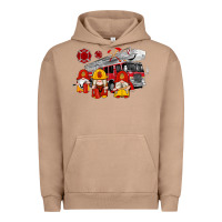 Pigment Burro fire truck gnomes Urban Hoodie - Artiststas