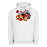 Pigment Lunar Rock fire truck gnomes Urban Hoodie - Artiststas