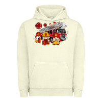 Pigment Pistachio fire truck gnomes Urban Hoodie - Artiststas