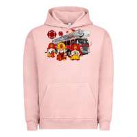 Pigment Salmon fire truck gnomes Urban Hoodie - Artiststas