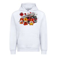 White fire truck gnomes Urban Hoodie - Artiststas