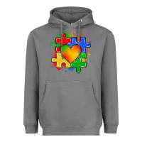 Storm autism puzzle pieces heart Heavyweight Hoodie - Zillion Design Studio