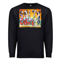 Black salty vibes Premium Sweatshirt - texasbilliewilder