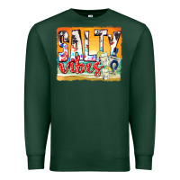 Sports Green salty vibes Premium Sweatshirt - texasbilliewilder