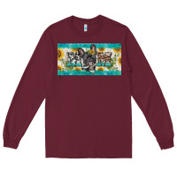 Burgundy french bulldog mom license plate template Long Sleeve Tee - BarkalooDesign