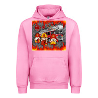 Fuchsia Pink fire truck gnomes Urban Hoodie - Artiststas