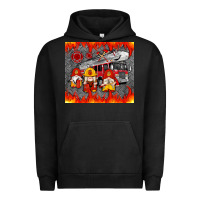 Pigment Black fire truck gnomes Urban Hoodie - Artiststas