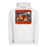 Pigment Lunar Rock fire truck gnomes Urban Hoodie - Artiststas