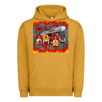 Pigment Peanut Butter fire truck gnomes Urban Hoodie - Artiststas