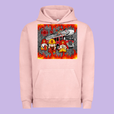 Fire Truck Gnomes Urban Hoodie Designed By Artiststas
