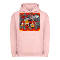 Pigment Salmon fire truck gnomes Urban Hoodie - Artiststas