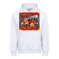 White fire truck gnomes Urban Hoodie - Artiststas