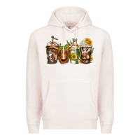 Pale Pink longhaired cow coffee Premium Hoodie - Jasminsmagicworld