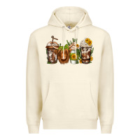 Sandshell longhaired cow coffee Premium Hoodie - Jasminsmagicworld