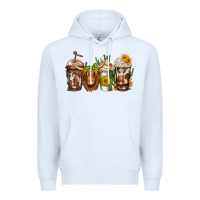 White longhaired cow coffee Premium Hoodie - Jasminsmagicworld